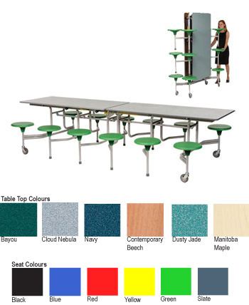 Rectangular Combined Table and Seating Unit (8 and 12 Seater)