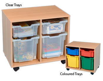 2 Jumbo/2 Deep Tray Storage Unit