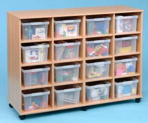 Flexi Access Unit - 16 Deep Clear Trays - Mobile