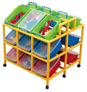 18 Bin Mobile Storage Unit