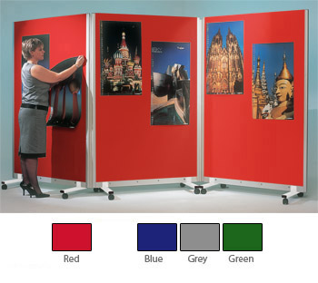 3-Panel Mobile Display/Divider Screen