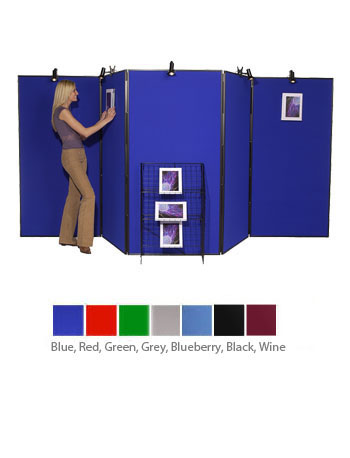 5-Panel Jumbo Display Stand - PVC Frame