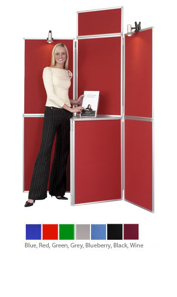 7-Panel Freestanding Display Kit - Aluminium Frame