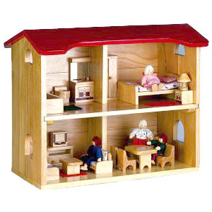 Two Storey Dolls House Complete 