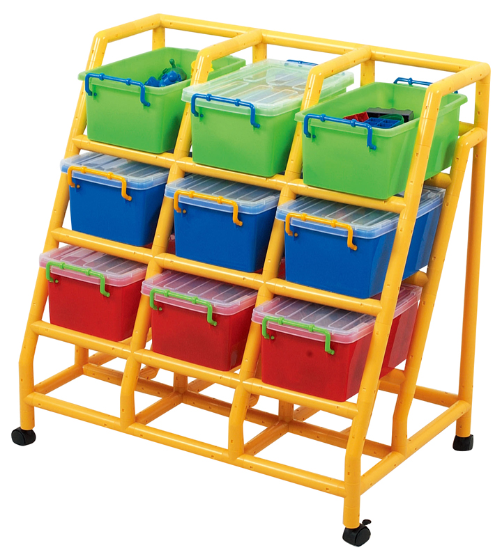 9 Bin Mobile Storage Unit