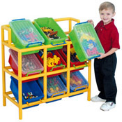 9 Tilt-Bin Static Storage Unit