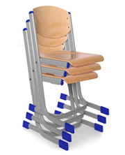CLEARANCE SALE: Eco-Tech Height-Adjustable Alpha Chair (pack of 4)