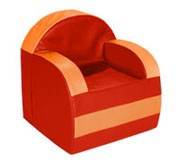 CLEARANCE SALE: Nuvo Armchair (Red/Amber)