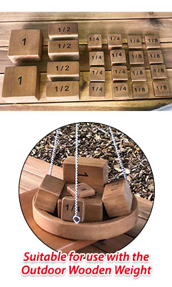Outdoor Wooden Balance Blocks - Set Of 22