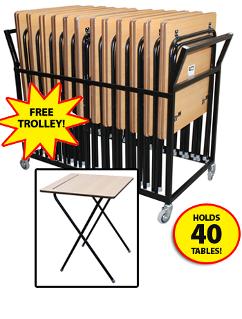 SPECIAL OFFER! 25 Z-Lite Exam Desks + Storage Trolley