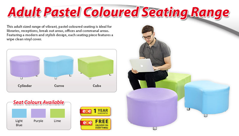 Adult Breakout Pastel Coloured Seating fragment
