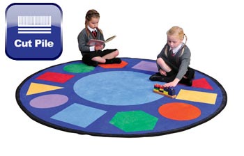 Geometric Round Learning Rug