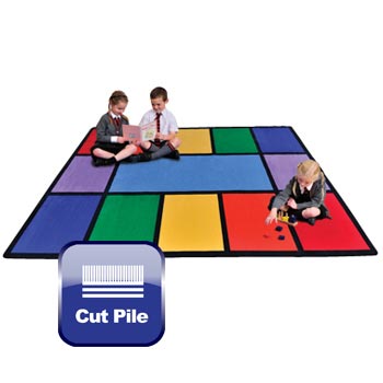 Rainbow Learning Rug