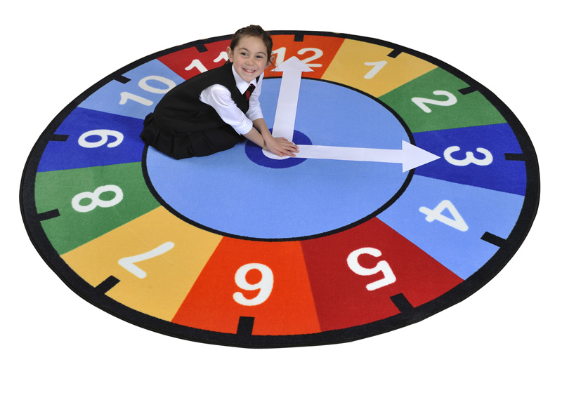 Rainbow Clock Rug Rainbow Clock Rug