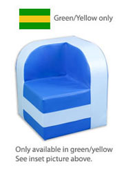 CLEARANCE SALE: Nuvo Quad Chair (Green/Yellow)