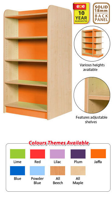 KubbyClass Double Sided Library Bookcase
