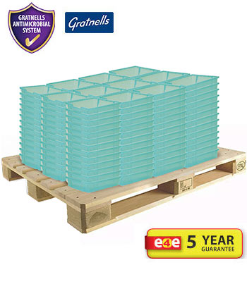 Gratnells Antimicrobial BioCote Shallow Tray (Bulk Purchase - Pallet Qty of 256 Trays)