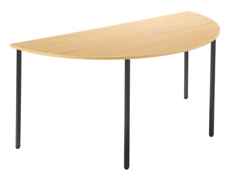 Semi-Circular Budget Meeting Table - 1600 x 800mm  