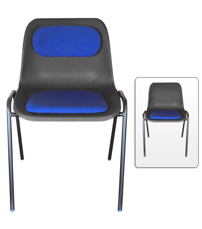Eco General Purpose Chair with Upholstered Seat Pads (Black) - FREE Delivery Eco General Purpose Chair with Upholstered Seat Pads (Black) - FREE Delivery