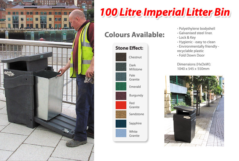 100 Litre Imperial Litter Bin