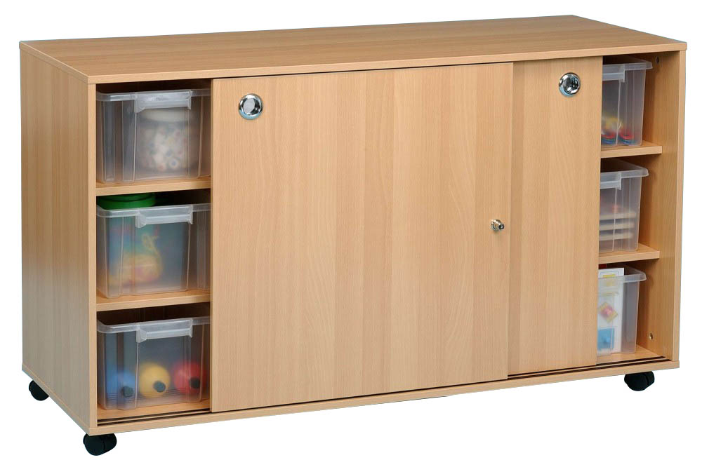 Flexi Access Unit - 12 Deep With Clear Trays & Doors - Mobile