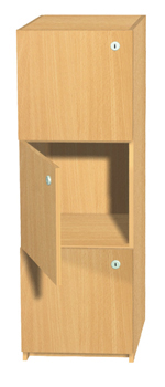 Adult Lockers - 350mm Depth - 3 Door 