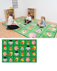 Town and Country: On The Farm Placement Carpet Heavy Duty Pile 3x2m