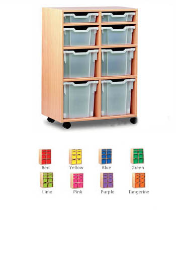 Ready Assembled 8 Variety Tray Storage Unit 