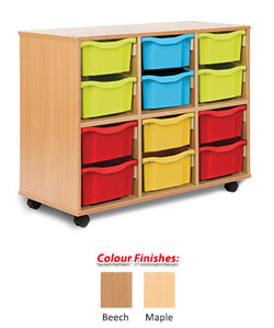 Storage Allsorts Unit with 12 Double Trays