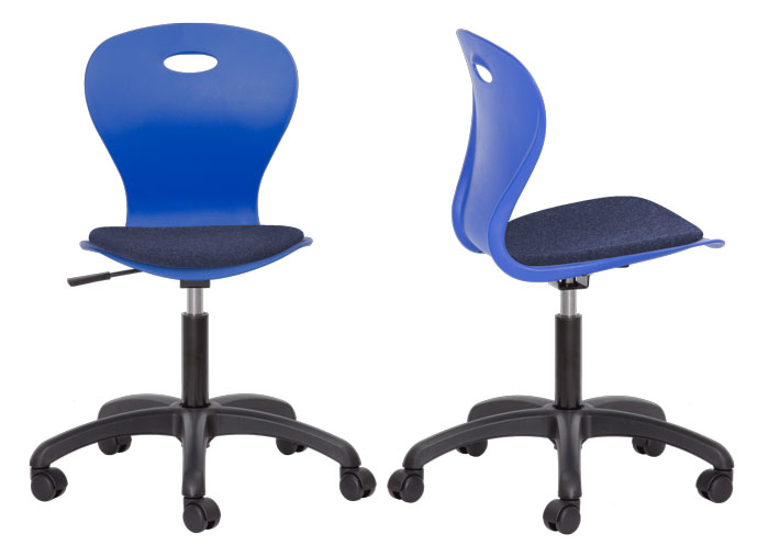 Origin Lotus Task Chair - Nylon Base with Upholstered Seatpad
