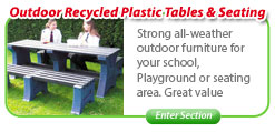 Outdoor Recycled Plastic Tables and Chairs