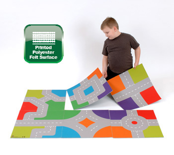 Set of 6 Construct-a-Town Play Squares