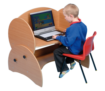 Low Level Height Adjustable Computer Desk