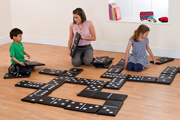 28 Piece Black and White Domino Set