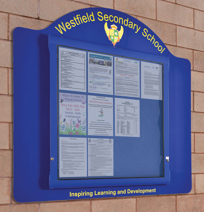 WeatherShield External School Sign Wall Mounted