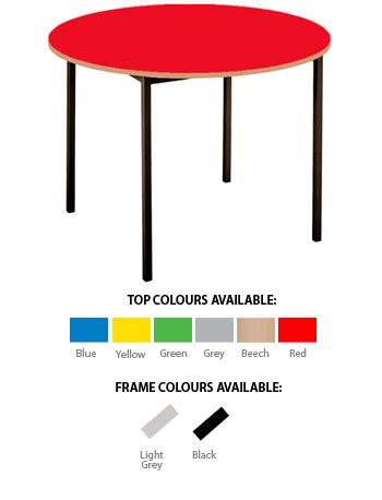 Stock Circular Spiral Stacking Classroom Table (MDF Edge)