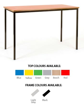 Stock Rectangular Spiral Stacking Classroom Tables (MDF Edge)