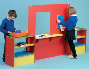 Bank/Post Office With Shelves Set
