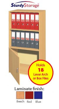 Fully Assembled Static 18 Box File Unit