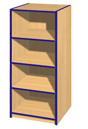 4FT Slim Bookcase   