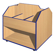 Double Sided Book Trolley 