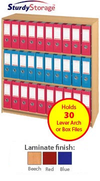 Fully Assembled 30 Box File Unit