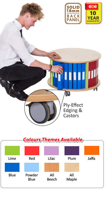 KubbyClass Library Book Carousel - 1 Tier
