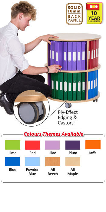 KubbyClass Library Book Carousel - 2 Tier