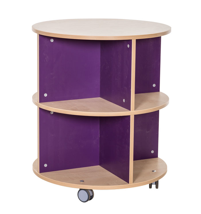 KubbyClass Library Book Carousel - 2 Tier
