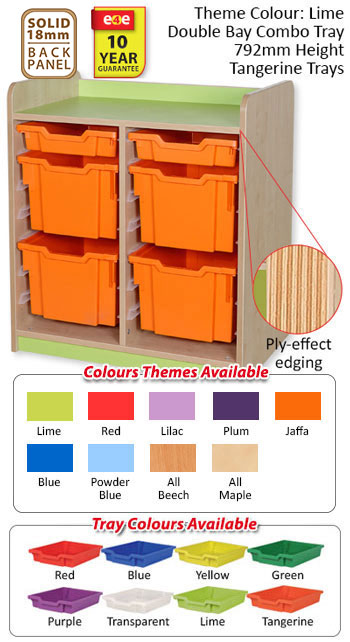 KubbyClass Double Bay Combination Tray Units - 5 Heights