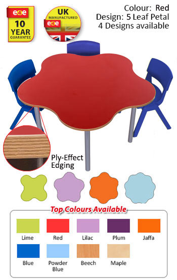 KubbyClass Petal Tables - Four Petal Designs