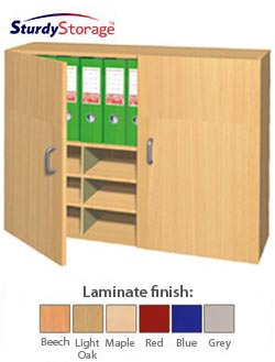Wall Mounted Cupboard With Doors - Medium