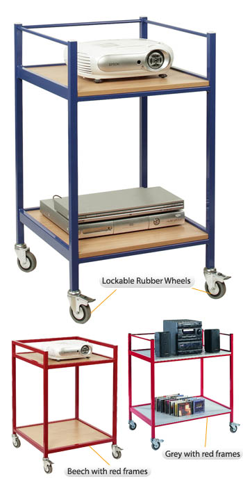Audio Trolley With 2 Shelves