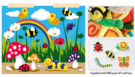 Back to Nature Wall Display - Wide (plus FREE pack of 5 toys)